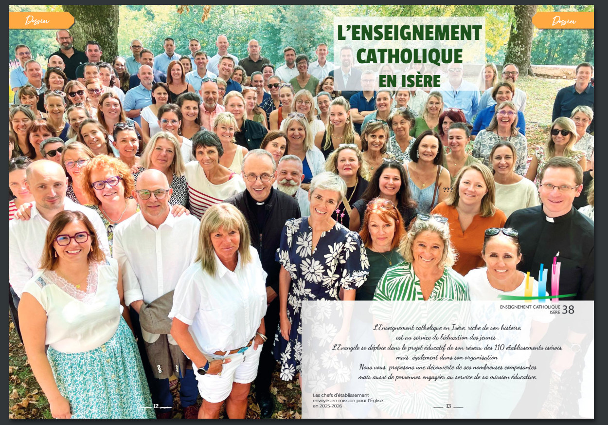 L'enseignement catholique à l'honneur dans le journal du diocèse !
