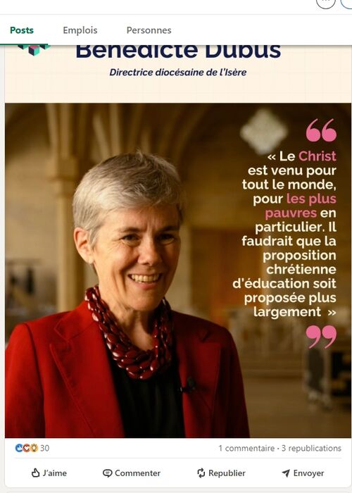 " Le Christ est venu pour tout le monde... "